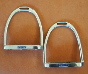 Steigbügel Kwik, sichere und rutschsichere Einlage, 12cm Fußauflage, Edelstahl - Bild 1 von 5