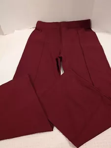 Women's Elastic Waist Pull On Burgundy Wide Leg Pants Size 2X - Picture 1 of 10
