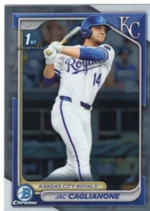 2024 Bowman Draft Chrome Jac Caglianone 1st Rookie RC #BDC-8 Royals - Picture 1 of 2