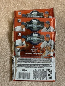 2007 Topps Co-Signers Baseball 4 pack lot - Picture 1 of 1