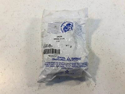 (2) 3/8" Pipe Thread Unions Brass Made in USA - Bag of 2 - Image 1 of 4