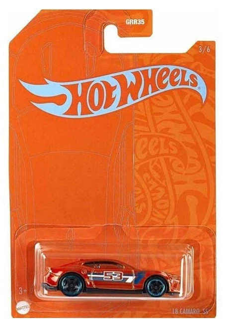 HOT WHEELS ORANGE AND BLUE SERIES '18 CAMARO SS 3/6 GRR18 - Image 1 of 1