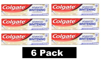 6 x Colgate Total 12 Advanced Whitening Antibacterial Toothpaste, 200g Brand New - Image 1 of 4