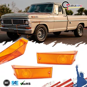 Juego de lentes de luz de señal de giro izquierda y derecha Ford F-100 F100 1970-1973 NUEVO #252-253 - Imagen 1 de 8