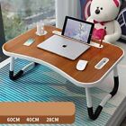 Laptop Bed Tray Table Portable Lap Desk Notebook Breakfast Tray Cup Slot Holder