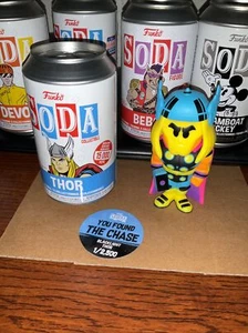 Funko Soda Marvel Thor 2021 SDCC San Diego CHASE Blacklight Glow In The Dark - Picture 1 of 2