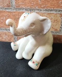 Lenox China Jewel Collection 4" Tall Seated Elephant Calf Truck Up Figurine USA - Picture 1 of 6