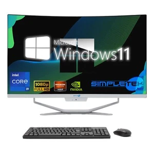 ALL IN ONE i9 27"CURVO WIN 11 RAM 64GB SSD 4TB GPU GTX1660 PC EDITING GAMING - Bild 1 von 8
