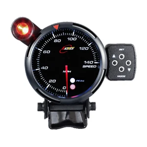 RACETECH Performance Electrical 80mm 3.15" Speedometer Warning Peak 140MPH - Picture 1 of 10