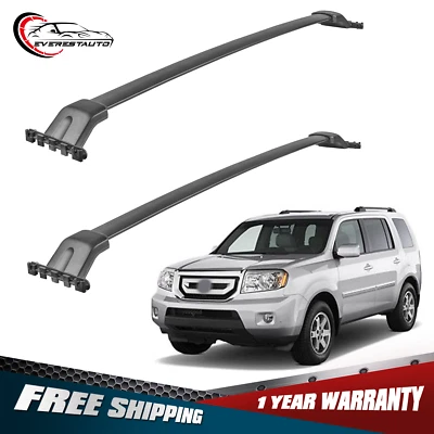 2* Roof Rack Cross Bar Fit For 2009-2015 Honda Pilot w/ Factory Side Rails New - Image 1 of 4