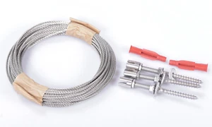Soporte de cuerda de acero inoxidable 12,5 m cuerda de acero 3 mm - Imagen 1 de 3