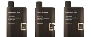 BL Every Man Jack Shampoo 2-In-1 Sandalwood 13.5 oz - THREE PACK - Picture 1 of 1