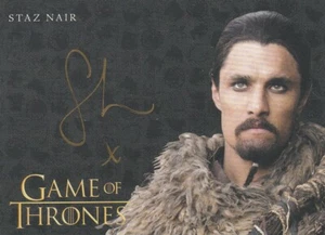 GAME OF THRONES THE COMPLETE SERIES - STAZ NAIR (QHONO) AUTOGRAPH GOLD VL - Picture 1 of 1