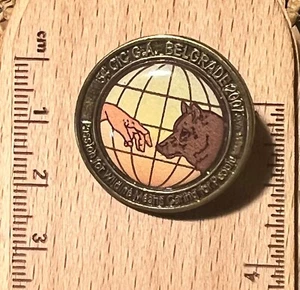 54th CIC Belgrade 2007.y Serbia badge conference for the protection of savages i - Imagen 1 de 7