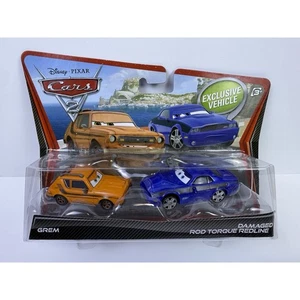 Nuevo en caja Disney Pixar Cars 2 Grem & Damaged Rod Torque Redline 1:55 Diecast Car Set - Imagen 1 de 8
