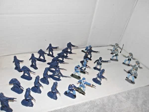 TIMPO SOLID PLASTIC 1.32 A.C.W. UNION INFANTRY 26 & CONFEDERATE INFANTRY 5 SEE P - Picture 1 of 8