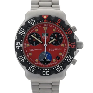 TAG Heuer Formula 1 Timekeeper CA1215 Red Dial Chrono 41mm Quarz Herrenuhr - Bild 1 von 10