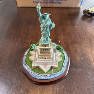 Danbury Mint Commemorative Statue of Liberty Statue Figur Bush 2001 Vintage - Bild 1 von 5
