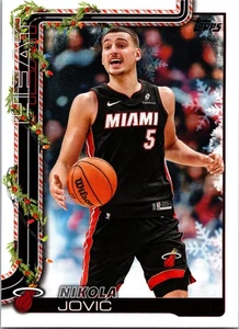 Nikola Jović #H61 2025-26 Topps Holiday - Miami Heat - Picture 1 of 2
