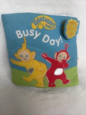 Teletubby Baby Busy Day Book Soft Play Motor Skills Toy Vtg 2001 - Image 1 of 4