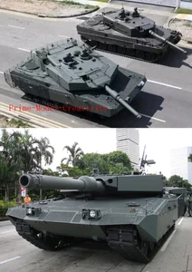 Kit resina serbatoio non colorato stampato in 3D 1/35/72 tedesco leopardato2 SG MBT fase II - Foto 1 di 5