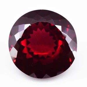 Natural Certified 28Ct Burmese Ruby Round Cut Red-Pink Gemstone Brilliant Color - Picture 1 of 4