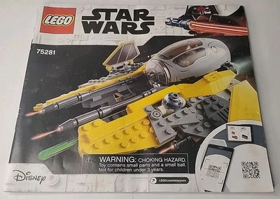 LEGO INSTRUCTION MANUAL ONLY FOR SET # 75281 STAR WARS ANAKIN'S JEDI INTERCEPTOR - Image 1 of 4
