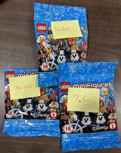 LEGO Disney Series 2 Minifigs Hades, Frozone, Jafar - Sealed - Picture 1 of 2