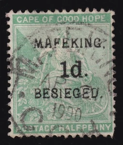 Cape Of Good Hope Mafeking Siege Stamp 1900 1d. On ½d. Used SG 1 - Picture 1 of 2