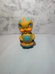 Vintage 1963 Dreamland Creations Hard Plastic Colorful Chick Duck 4.5" - Picture 1 of 9