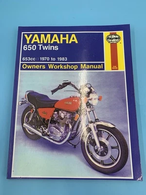 Yamaha 650 gemelos 1970 a 1983 Haynes manual de reparación taller propietario Foto 1 de 4
