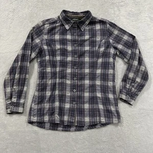 Stillwater Supply Co. Shirt Women's Medium Plaid Flannel Button Up Shirt Purple - Picture 1 of 6
