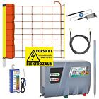 12V SET Schafzaun Elektro Zaun Weidezaungert Schaf Netz Erdpfahl Prfer