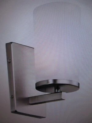 Kichler Crosby 1-Light Brushed Nickel Bathroom Indoor Wall Sconce Light - Image 1 of 3