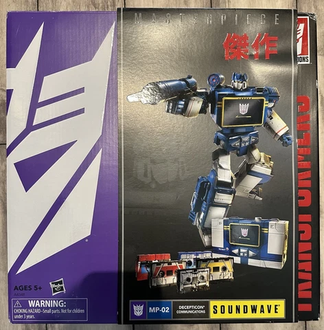 Transformers Masterpiece Toys R Us Exclusive SOUNDWAVE MP-02 yellow+red Visors! Cover