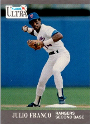 Julio Franco 1991 Fleer Ultra #348 Baseball Card - Image 1 of 2