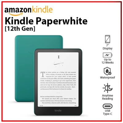 Amazon Kindle Paperwhite 12th Gen JADE Waterproof Education E-Reader - 32GB - Image 1 of 4