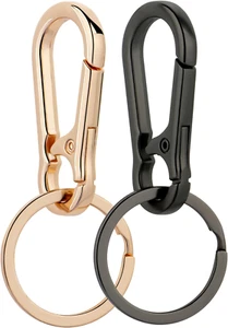 2pcs Metal Keychains Keyring, Key Chain Ring Clip Holder Organizer for Home Keys - Picture 1 of 7