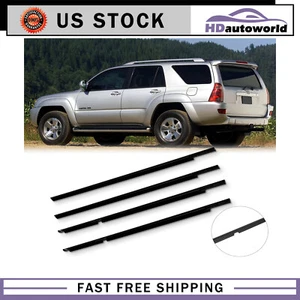 For 2003-2009 Toyota 4Runner Weatherstrip Window Moulding Trim Seal Belt 4pc - Picture 1 of 5