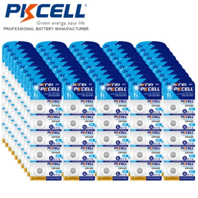 450Pcs CR1025 Button Coin Cell 3V BR1025 DL1025 Lithium Batteries PKCELL - Image 1 of 4