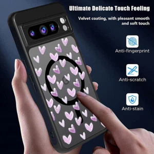 Funda protectora corazón magnético a prueba de golpes para Google Pixel 9 Pro XL 8 7 Pro 9A 8A 7A - Imagen 1 de 15