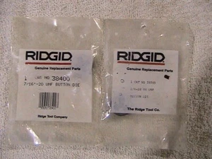 Matrici a bottoni Ridgid 7/16-20 e 1/4-28, rotonde da 1" - Foto 1 di 2