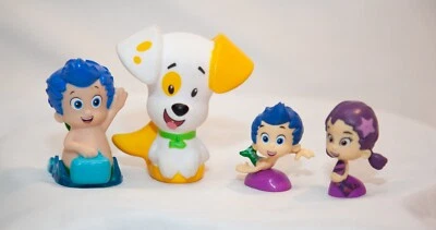 Bubble Guppies 1 Roll N Go Action Figures Lot of 4 Cake Topper Bubble Puppy - Image 1 of 4