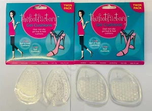 2 x The Foot Factory Gel Cushions Ball Of Foot & Heel Cushions Feet Insoles - Picture 1 of 2