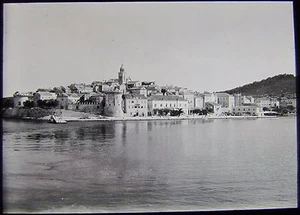 VINTAGE Magic Lantern Slide KORCULA CROATIA C1930 PHOTO - Picture 1 of 2