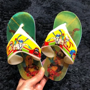 SANDALIAS 3D LENTICULARES Anime Japonés ZENDERMAN NIÑOS RARAS DE COLECCIÓN Time Bokan - Imagen 1 de 13