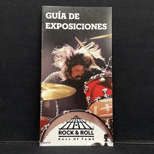 Salón de la Fama del Rock and Roll Dave Grohl Foo Folleto Español Cleveland Ohio 2017 - Imagen 1 de 2