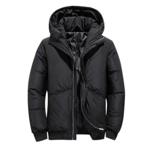 Hombres Chaqueta de plumón de pato Abrigo con capucha Prendas exteriores Parka acolchada Espesar Invierno Esquí - Imagen 1 de 12