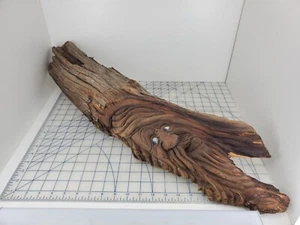 Wood Spirit Carving Forest Face Sculpture Art Log Home Tree Gnome Wall Art - Picture 1 of 10