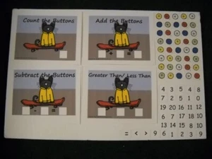 Pete The Cat Counting, Greater/Less Than, Addition/Subtraction Activity Set New! - Picture 1 of 7